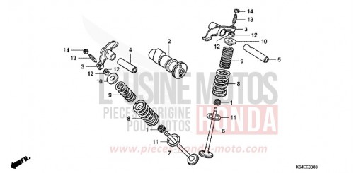 ARBRE A CAMES/SOUPAPE CRF100F8 de 2008